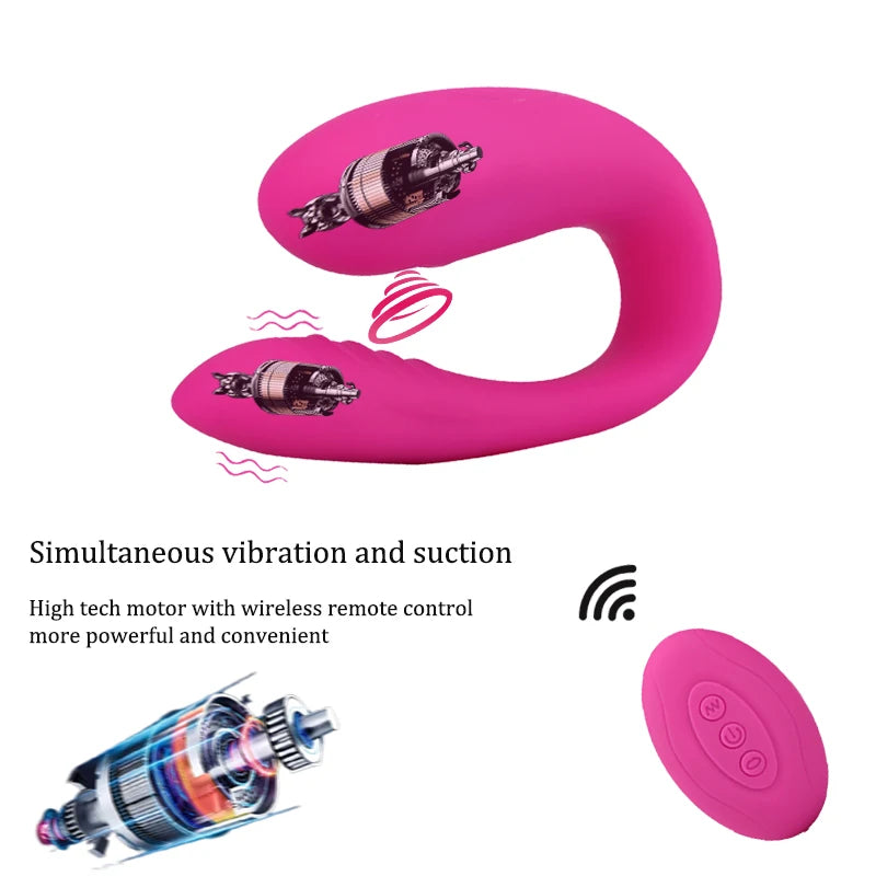 Godemichet vibrant à 10 vitesses pour clitoris et vagin, vibromasseur pour femme, télécommande, double stimulateur du point G, jouet sexuel pour couple