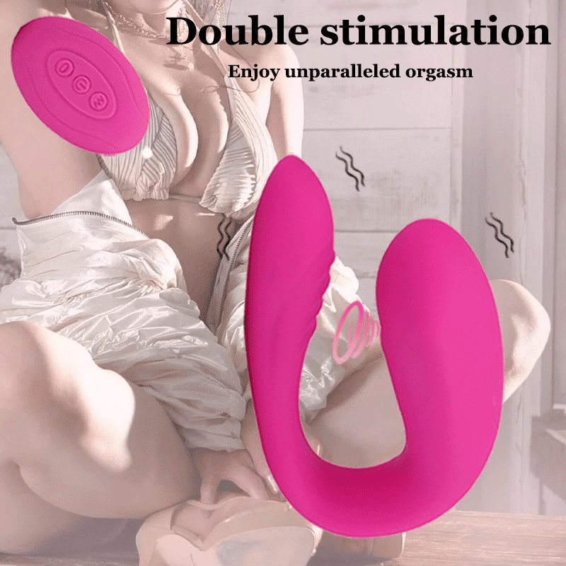 Godemichet vibrant à 10 vitesses pour clitoris et vagin, vibromasseur pour femme, télécommande, double stimulateur du point G, jouet sexuel pour couple