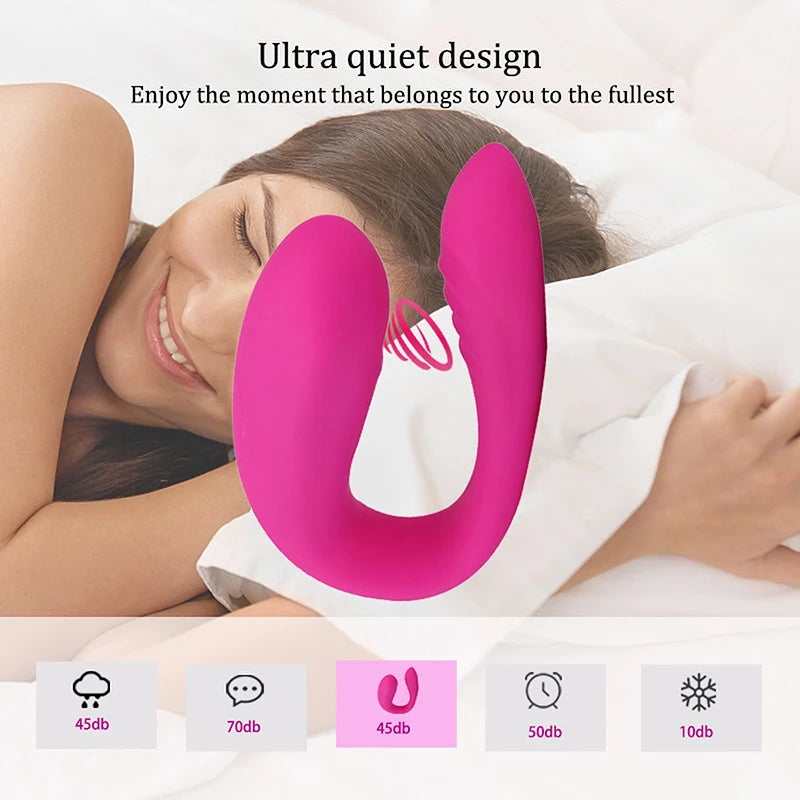 Godemichet vibrant à 10 vitesses pour clitoris et vagin, vibromasseur pour femme, télécommande, double stimulateur du point G, jouet sexuel pour couple