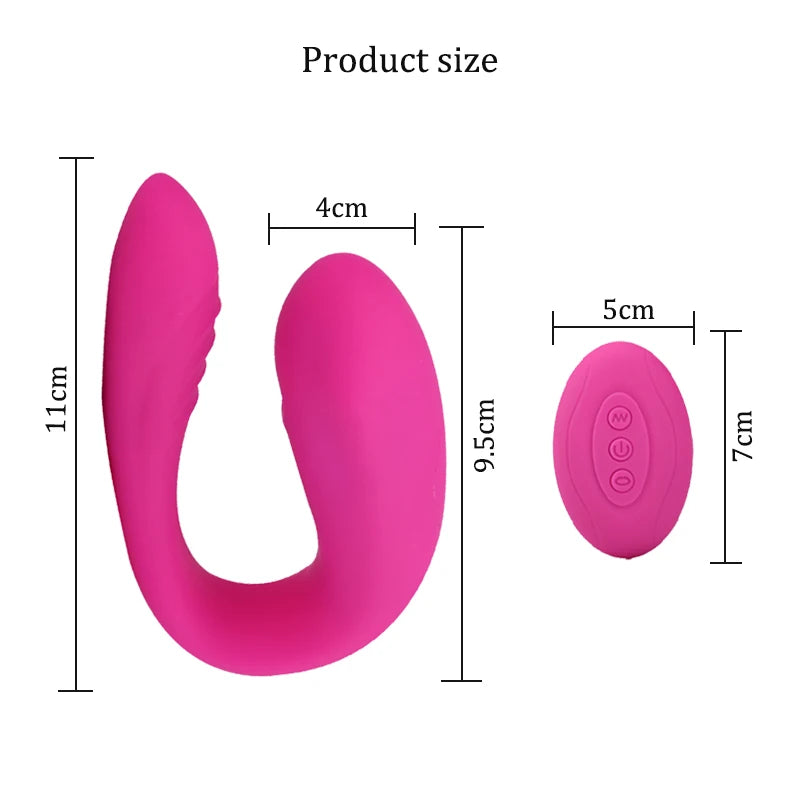 Godemichet vibrant à 10 vitesses pour clitoris et vagin, vibromasseur pour femme, télécommande, double stimulateur du point G, jouet sexuel pour couple